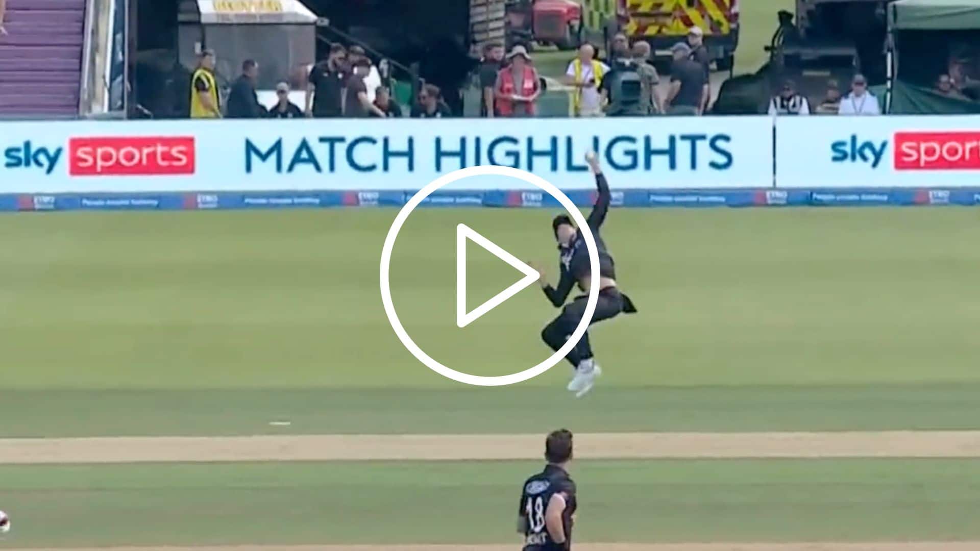 [Watch] Mitchell Santner’s One-Handed Leap Leaves Jonny Bairstow Stunned